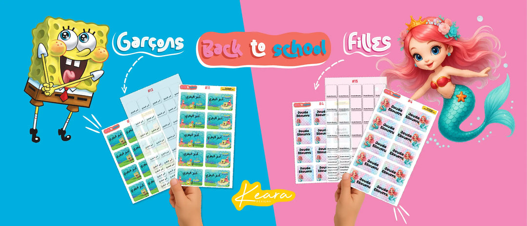 Étiquettes Scolaires