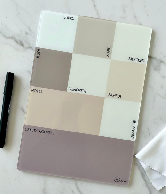 Ardoise planner/menu