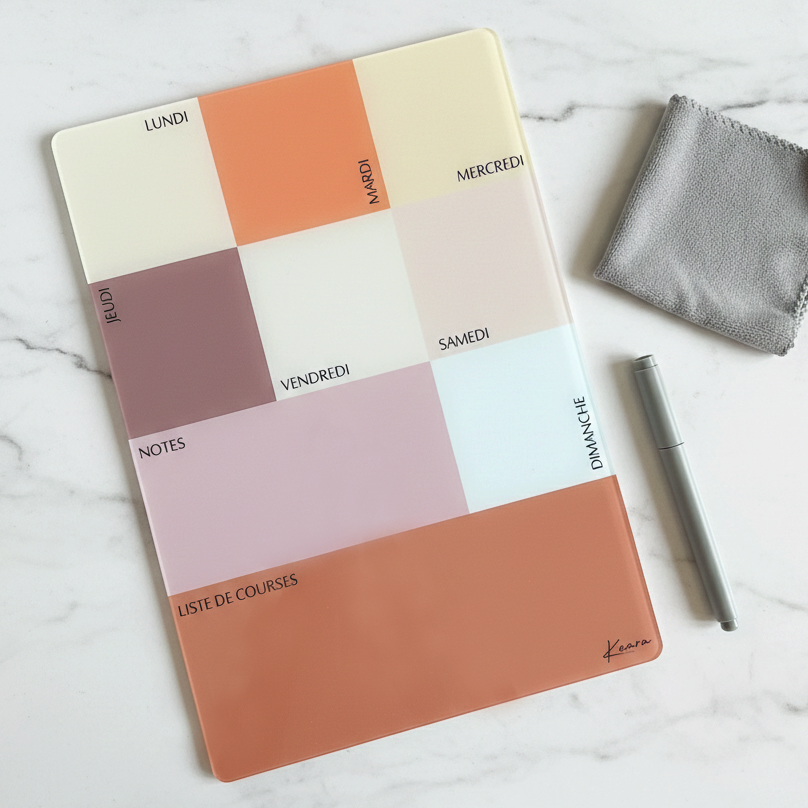 Ardoise planner/menu