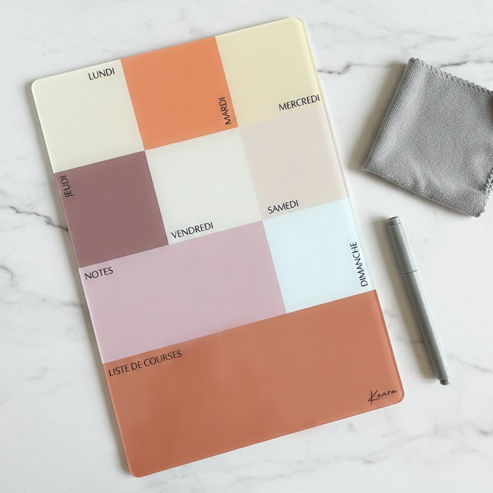Ardoise planner/menu