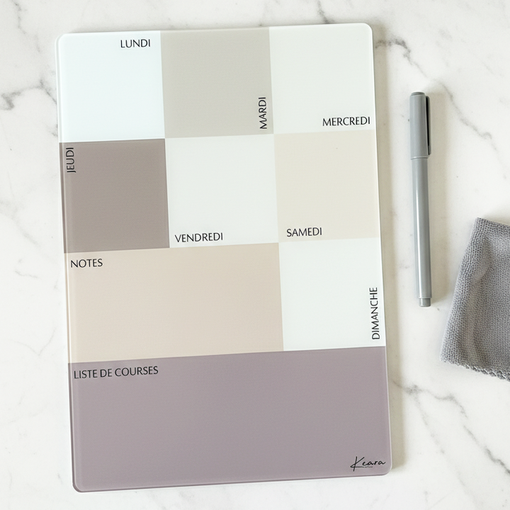 Ardoise planner/menu