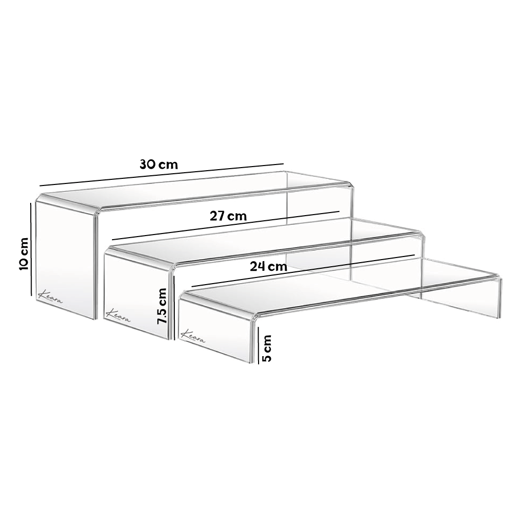 Série de 3 présentoirs
