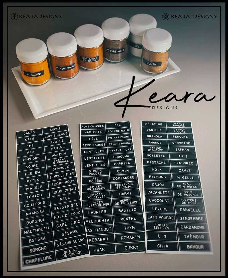 Kit Français Vintage (Seulement les Étiquettes)