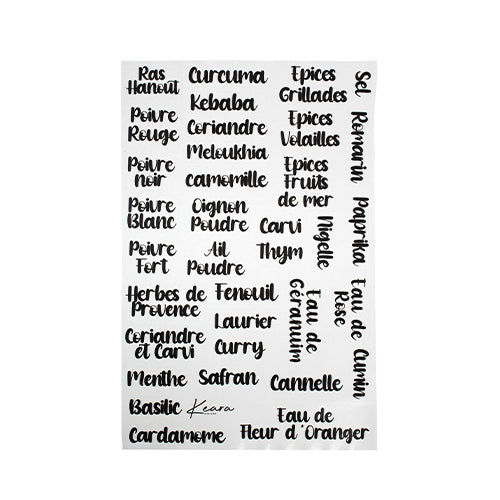 Kit Français Bold (Seulement les Étiquettes)