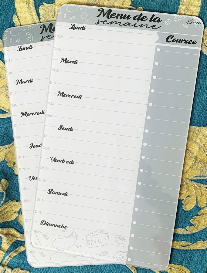 Ardoise Menu de la semaine